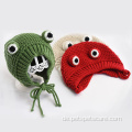 Cartoon Frosch Tierform Haustier Stricker Wollhut